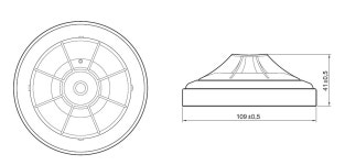 동방전자 방수형 정온식 감지기 70도 존슨콘트롤즈 P103-15020W DBE TYCO : DBE