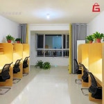 스터디카페책상 1인독서실책상 자습 가정용 집중력 공부방 : All바른샵