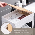 욕실 무빙 미용 커피 우드 회전 오븐장 주방트롤리 이동식카드 : 그래비티유통
