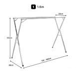 대용량 빨래건조대 옥상 베란다 이동식 행거형 올스텐 빨래걸이 : 티에스플랜
