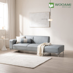 우아미 쇼파 제니스 가죽 3인용 소파+보조스툴 : 우아미가구스토어