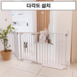 코코도도 접이식 ㄱ자 애견 강아지 안전문 펫도어 현관문 (3각) : 코코도도