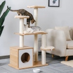 펫용품 고양이 콘도 하우스 나무 캣타워 : 펫토니어