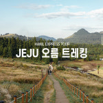 [제주 오름 투어] 완도출발 오름 트레킹 1박2일 금오름 새별오름 체험 제주도 배편 : 한일고속투어