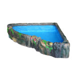 인공 폭포 분수대 목가적인 rockery 흐르는 물 분수 안뜰 수지 물고기 연못 실내 및 실외 발코니 조경 바닥 장식품 : 퍼니치드