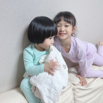 배꼽손 봄 가을 아기내복 9부 긴팔 면스판 간절기 내의 실내복 : 배꼽손실내복