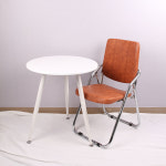 로얄 쿠션 접이식 철제 폴딩 체어 교회의자 등받이 간이 의자 사무실 사무용 접의자 : 스마트가구