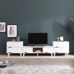 온가구 B타입 거실장풀세트 5색상 C776 티비TV장다이테이블협탁받침대수납장 : 온가구