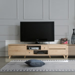 온가구 1800 거실장 2색상 L300 티비TV장다이테이블협탁받침대수납장식장 : 온가구