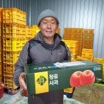 청송산소카페 정성가득한 건강한 아침사과 껍질째먹는사과... 참맛사과 달콤새콤 과즙이팡팡 사과  고당도  신선과일 꿀사과 5kg : 청송 참맛농원