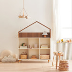 뉴수플레 아기 어린이 책장 전면책장 1150X298X1455mm, 2단, 아이보리 : 소르니아