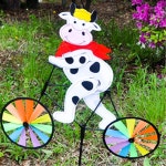 자전거타는젖소 바람개비 주말농장 꾸미기 축제 마당 야외활동 정원용 잔디밭 전시장 : 이지파파