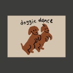 doggie dance 엽서 : 발구락 스튜디오