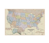 [Roundworld] 월드맵 세계지도 라지사이즈 포스터 / World Paper Wall Map : 해리스컨셉