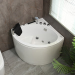 작은 아파트 깊은 삼각형 가정용 욕조 코너 팬 모양의 퍼즐 성인 그물 빨간색 0.8-1 미터 : 퍼니치드