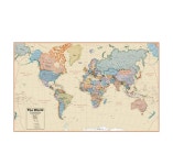 [Roundworld] 월드맵 세계지도 라지사이즈 포스터 / World Paper Wall Map : 해리스컨셉