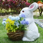 인테리어 정원 토끼 꾸미기 귀여운 화분 야외 소품 : 도토밤