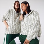 라코스테 라이브 공용 패턴 풀오버 윈드브레이커 재킷 바람막이 패딩 안감 보온 아우터 LIVE Patterned Pullover Windbreaker... 