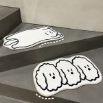 귀여운발매트 고양이미니러그 강아지모양카페트 : HNTmall