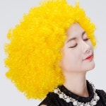 뽀글이가발 금발가발 할머니가발 아줌마머리 코스프레 장기자랑 파티 : 미미그린
