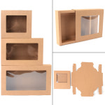 사각 투명창 선물 상자 소형 기프트 투명 박스 접이식 답례품 구디백 포장 케이스 : 해수네 잡화점