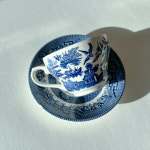 [빈티지찻잔] Churchill Blue Willow Teacup & Saucer 처칠 잉글랜드 블루 윌로우 컵앤소서 커피잔 : 그랜마캐비넷