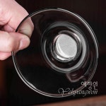 [다도 다기] 예향원 고붕규산 유리공예 묵경 차거름망 세트 E-9531 : 예향원