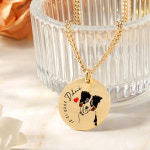 [골드펫] 14k/18k 디어마이펫 포토드로잉 인식표 펜던트 : 골드펫 GOLDPET