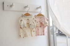 곰돌이 체크 티셔츠 : jcj