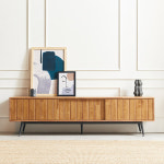 온가구 1단 고무나무 슬라이드 거실장 1800 1색상 A7251 티비TV장다이테이블협탁받침대수납장식장 : 온가구