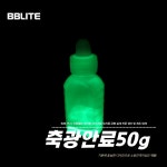축광 야광가루 파우더 발광 형광 도료 안료 DIY 투명페인트 50g : BB-LITE 신성세이프