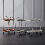 현대 미니멀 크리에이티브 소파 커피 테이블 북유럽 단철 모바일 트롤리 홈 작은 아파트 거실 스토리지 코너 테이블 : 치폴레샵