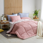 알러지케어 진드기 먼지없는 고밀도 피치스킨 양면 사계절 슈퍼싱글 퀸 차렵이불 세트 : 미고홈