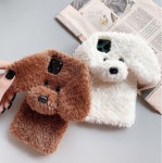 댕댕이 인형 멍멍이 몽실몽실 귀염둥이 털 아이폰 케이스 폰 실리콘 : 설탕샵