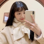 부드러운 리본 숏 여자 목도리 귀여운 쁘띠 밍크 털 퍼 미니 학생 교복 나비 짧은 고리형 : 한열상점