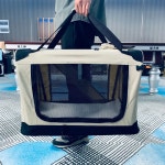 애완동물 여행 가방 이동 차량 케이지 트렁크 접이식 : 희희스튜디오