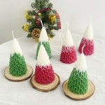 3D 리프 트리 크리스마스 몰드 1구 양초 캔들 소 : 별님캔들