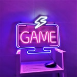 GAME LED 네온사인 PC 게임방 실내 인테리어 네온간판 조명 무드등 : 리드사인