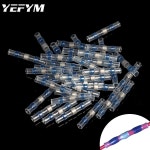 전선 커넥터 터미널부품 50pcs 솔더 씰 와이어 커넥터 열 수축 솔더 버트 커넥터 솔더 커넥터 키트 자동차 해양 절연 호환 지원 : 두울좋은물건... 