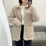 남녀공용 퀄팅자켓 겨울 카라넥 커플 시밀러룩 경량패딩 빅사이즈 1169 : 위드몰 withmall