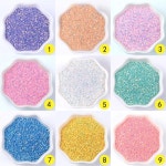 네일 아트 파츠 세트 재료 10g 1mm 플랫 라운드 장식 조각 PVC 느슨한 공예 색종이 Pailttes 네일 아트 DIY 웨딩 봉제 G0532... 