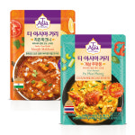 티아시아 커리 2종 6개 치킨마크니 + 게살푸팟퐁 : 와이비케이