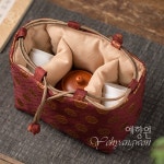 [다기 티 캐리어 ] 예향원 고급 면마 피크닉 휴대용 파우치 다기 수납 가방 E-9541 : 예향원