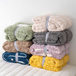 아르지오 차박 블랭킷 극세사 밍크 양털 담요 패드 감성 캠핑 이불 크림베이지 중형 : ARGIO  아르지오