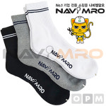 스포츠용 양말 1PK(5켤레)/ 화이트 : 더비츠로