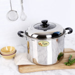 키친플라워 튜울립 인덕션 곰솥 28cm 스텐찜솥 찜통 대용량들통 곰통 곰국 깊은냄비 : 토리네주방