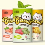 고양이 이빨과자 비스켓 100g 치킨 연어 참치(3종콤보) : 남양팜스