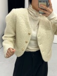 노카라 벌룬 울 자켓 : 더블제이 라벨