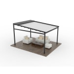 야외 바베큐장 펜션 캠핑장 스마트 캐노피 실용신안 야외 차양 : 에스케이파이크1012