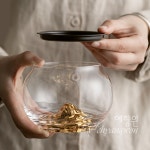 [다도 다구 퇴수통] 예향원 주석커버 수정유리 은산 퇴수기 4종 E-9542 : 예향원